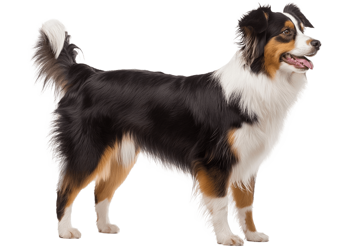 adorable australian shepherd big dog